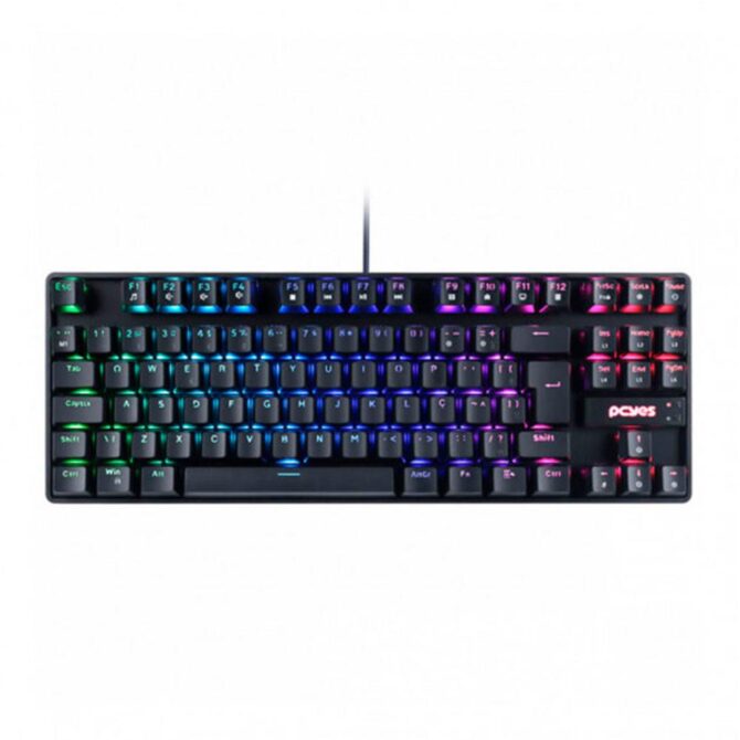 TECLADO GAMER MECANICO TKL NERON - SWITCH OUTEMU BLUE HOTSWAP - LED RGB - PCYES - PNOHBLRGB